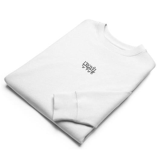 Baumwolle Sweatshirt mit Stickerei Organisch organic cotton Sweatshirt 